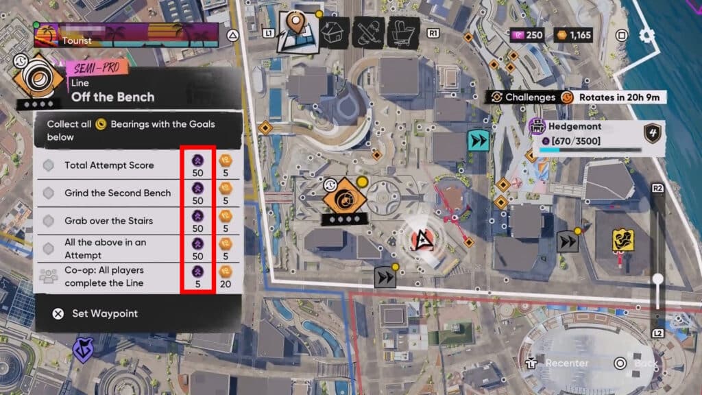 Rep rewards from Goals in Skate 4