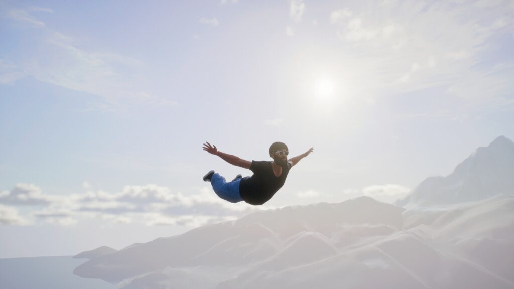 Player doing Spread Eagle in the sky | Skate 4