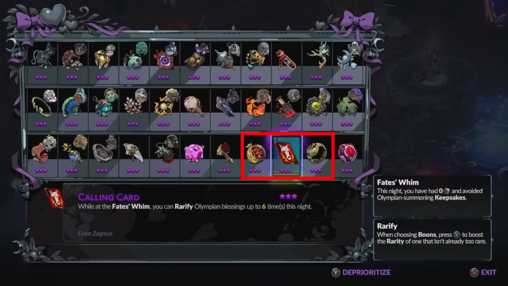 The 3 new Keepsakes in Hades 2 1.0