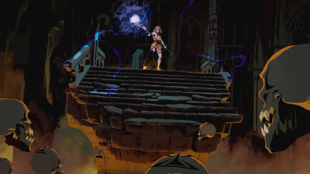 Hades 2 promo shot of Melinoë fighting skeletons
