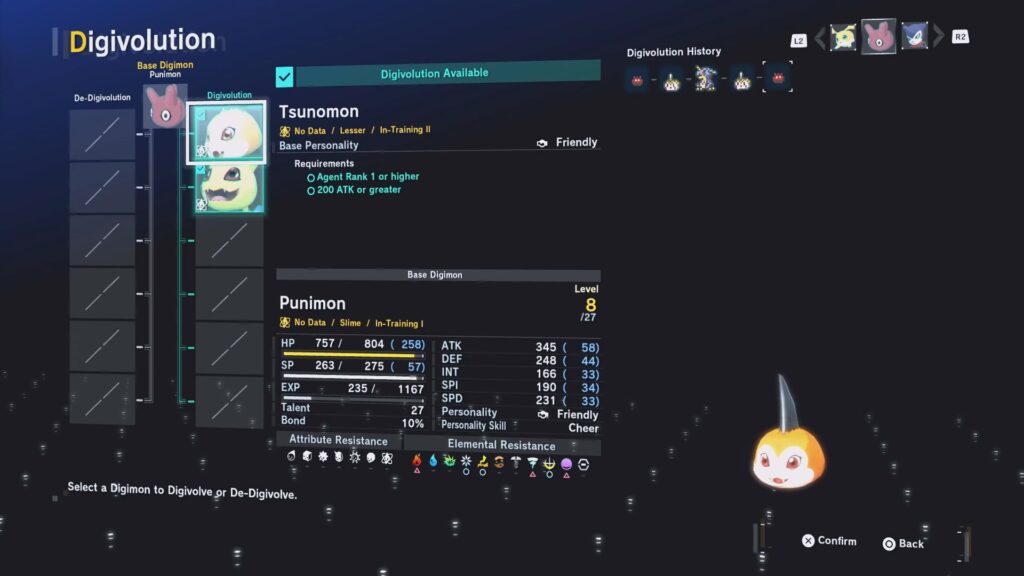 Tsunomon Digivolution | Digimon Story Time Stranger