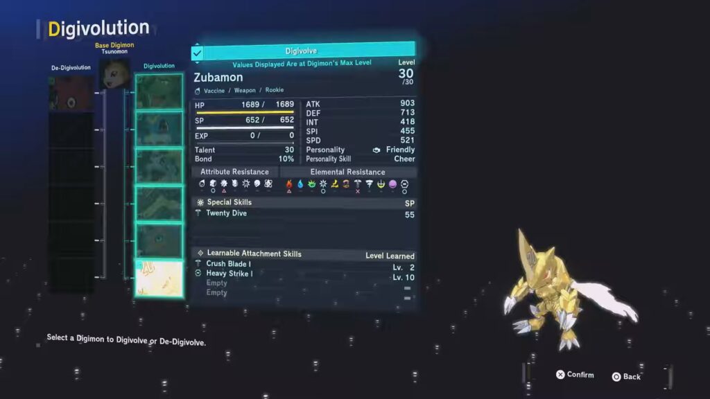 Zubamon Digivolution | Digimon Story Time Stranger