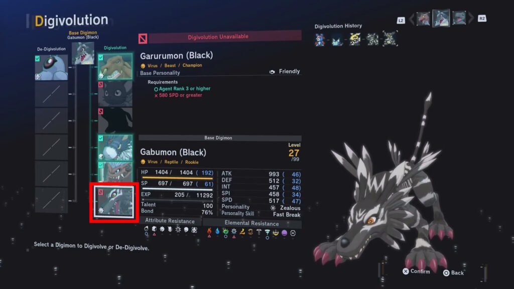 Garurumon Black | Digimon Story Time Stranger