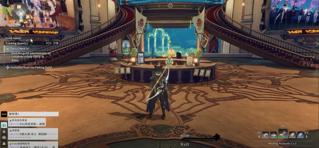Laura in the Guild Hall