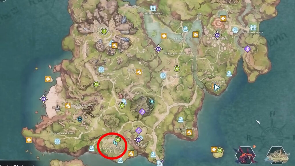 Ancient City of Vill location | Blue Protocol: Star Resonance