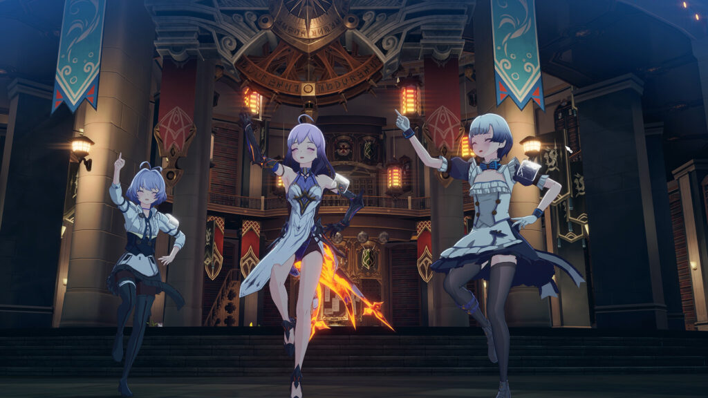 Promo Shot of dancing female characters | Blue Protocol: Star Resonance