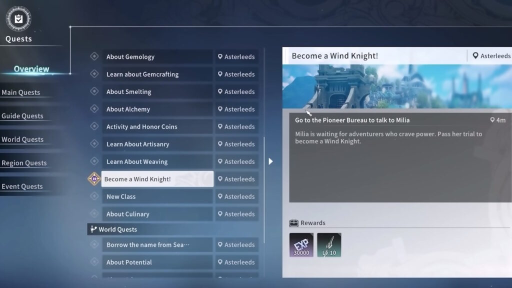 Class Unlock Quests | Blue Protocol: Star Resonance