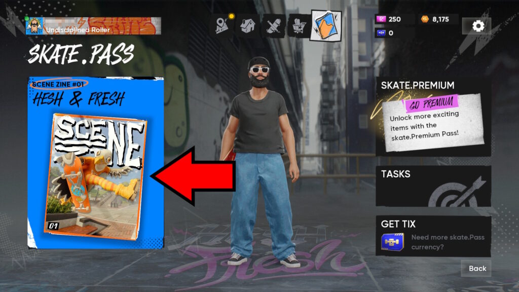 Scene Zine 1 button | Skate 4