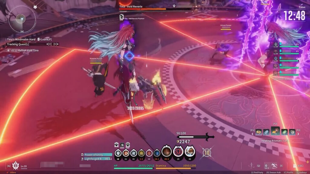 Tina attacking while phantoms walk | Blue Protocol: Star Resonance