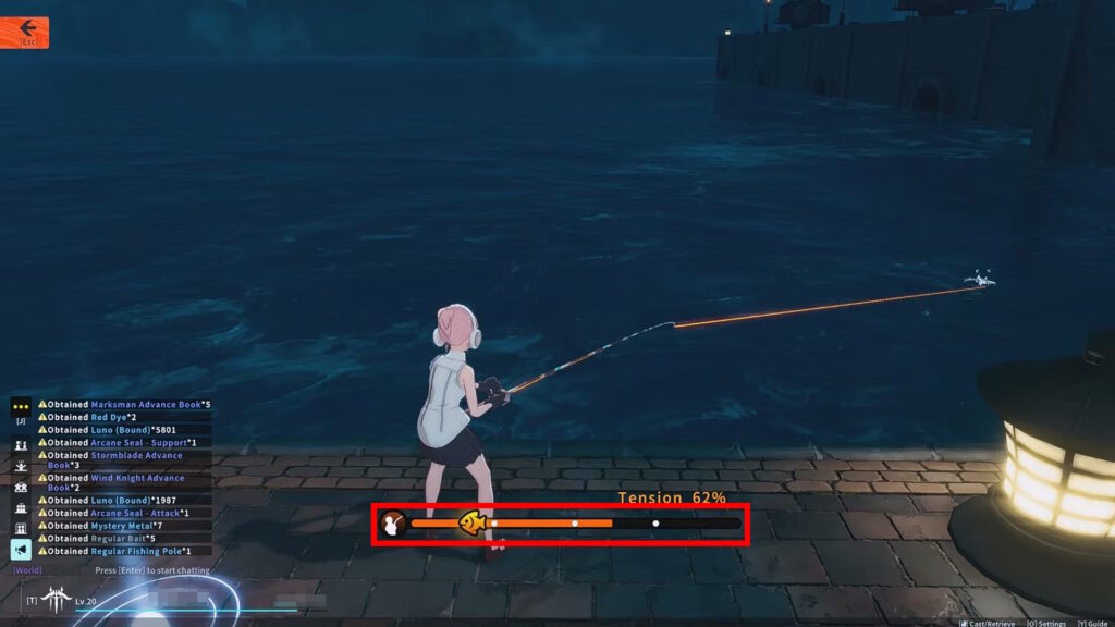 Fishing Tension and Progress gauge | Blue Protocol: Star Resonance