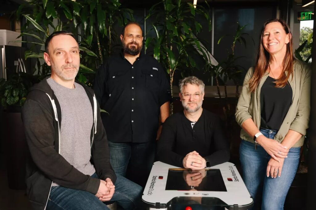 Meghan Morgan Juinio and lead team at Santa Monica Studio