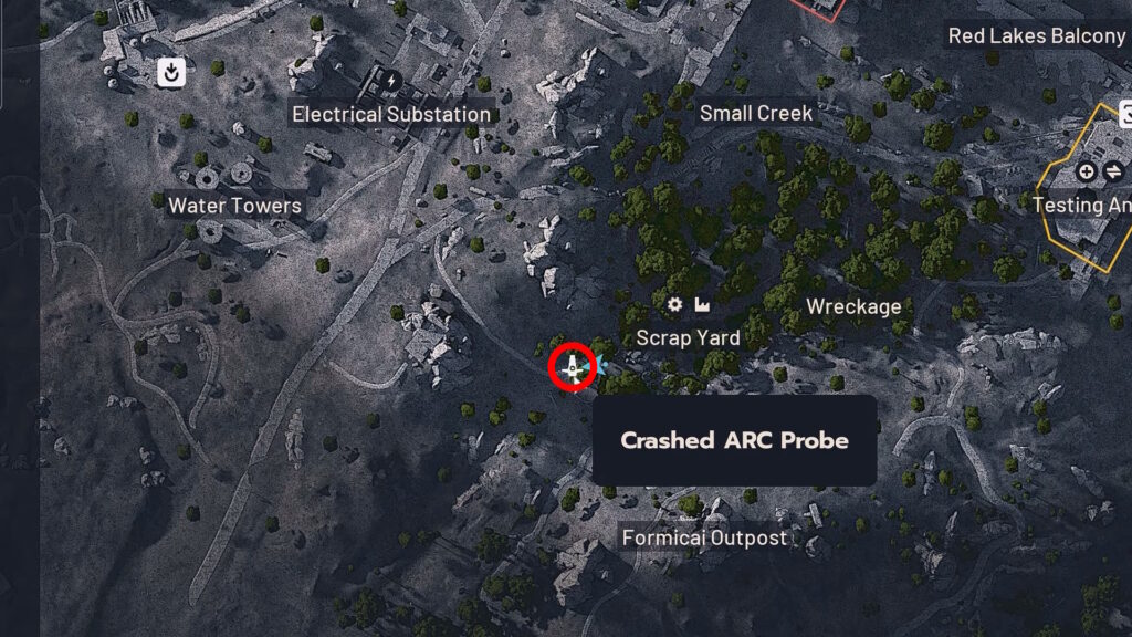 Crashed ARC Probe example | ARC Raiders