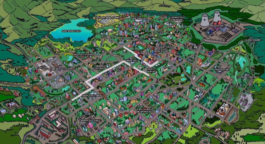 Springfield Map in Fortnite