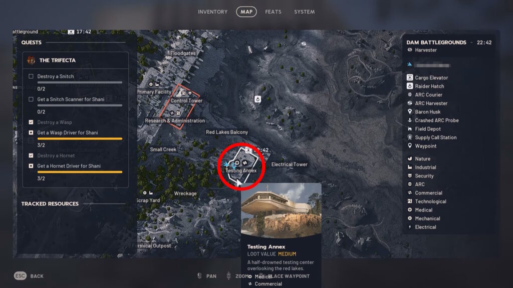 Testing Annex location at the Dam Battlegrounds | ARC Raiders