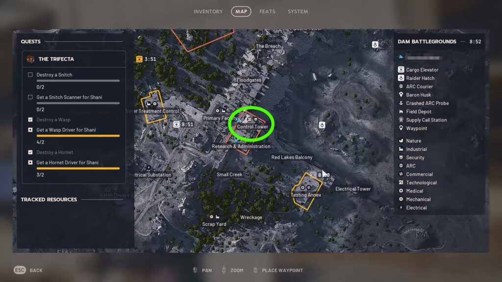 Control Tower location in Dam Battlegrounds | ARC Raiders