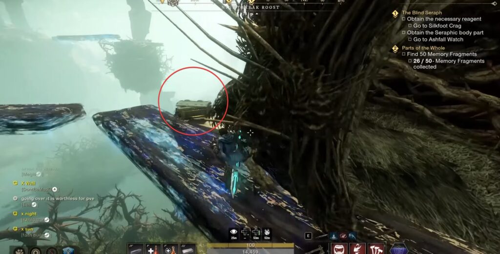 Elite Chest next to crow's nest