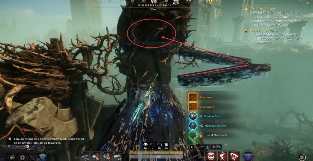 Chest in a crow's nest