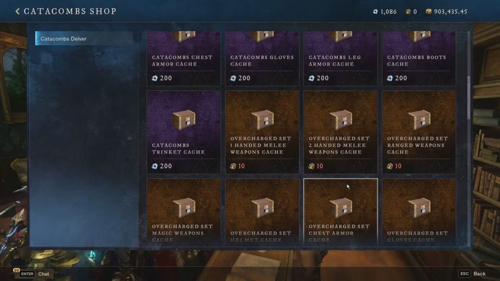 Catacombs Shop | New World: Aeternum