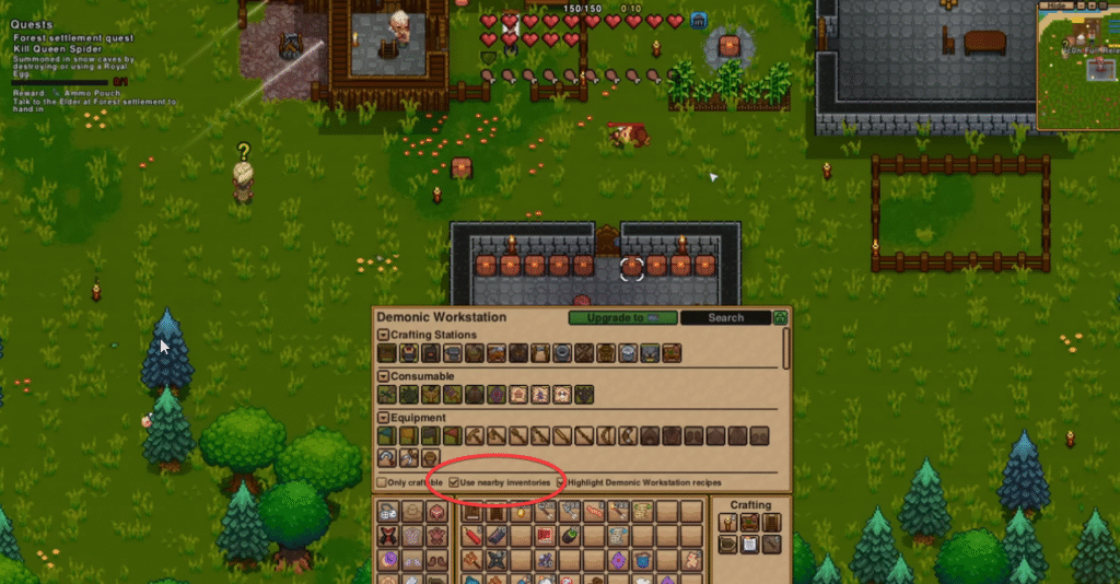 Use Nearby Inventories
