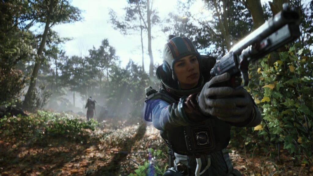 Promotional screenshot of a Raider in ARC Raiders