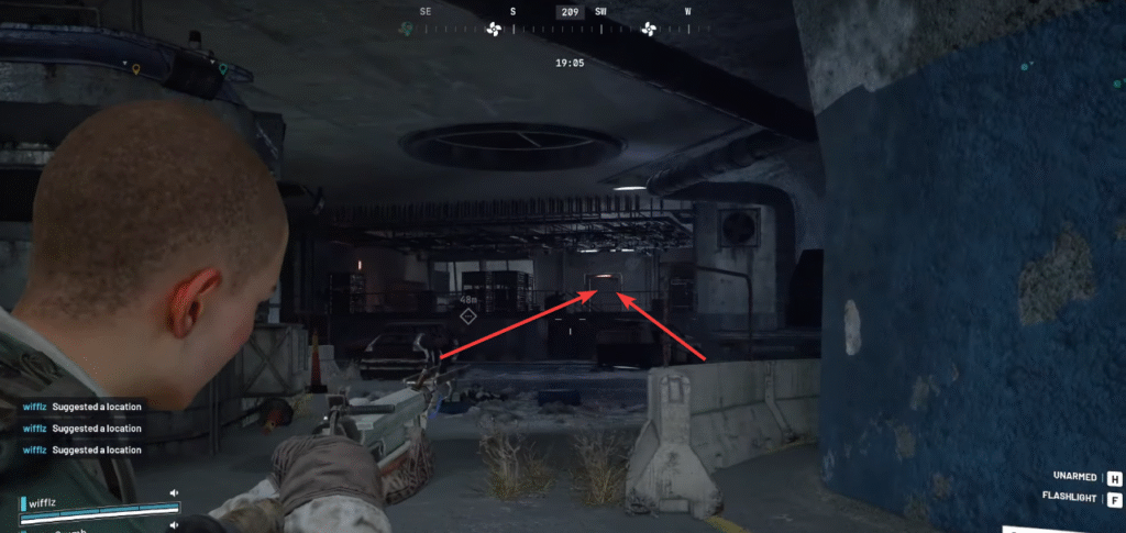 Security Wing in tunnels on Blue Gate Map