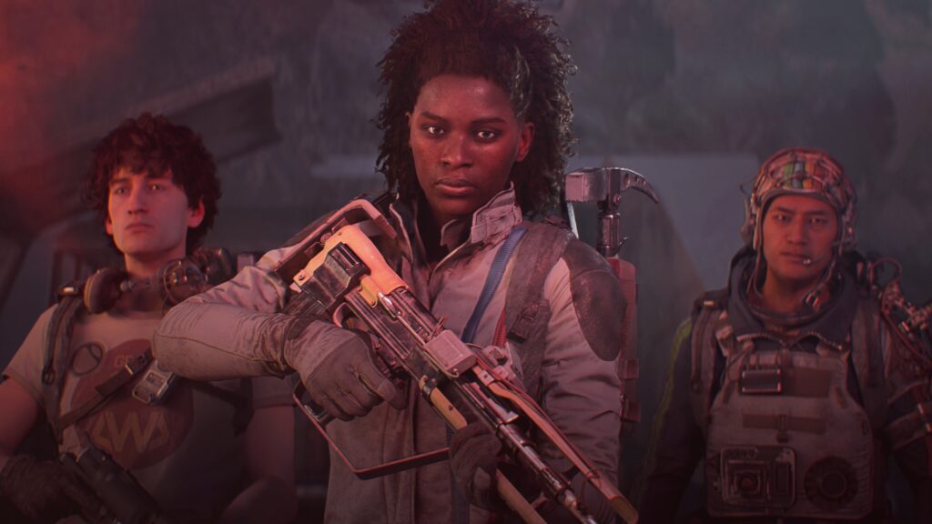 Official ARC Raiders promo shot of 3 Raiders