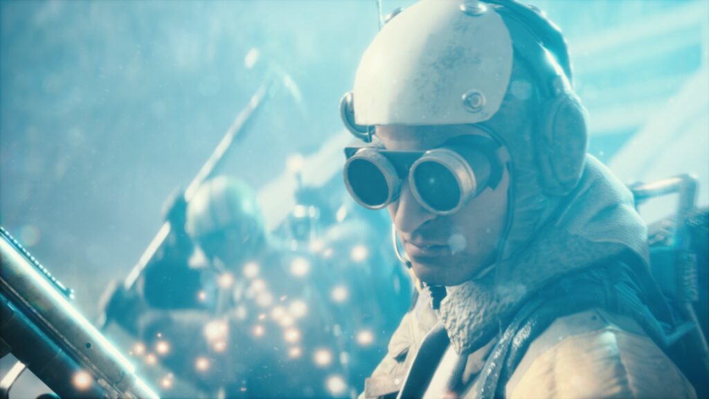 Official ARC Raiders promo shot featuring a male Raider