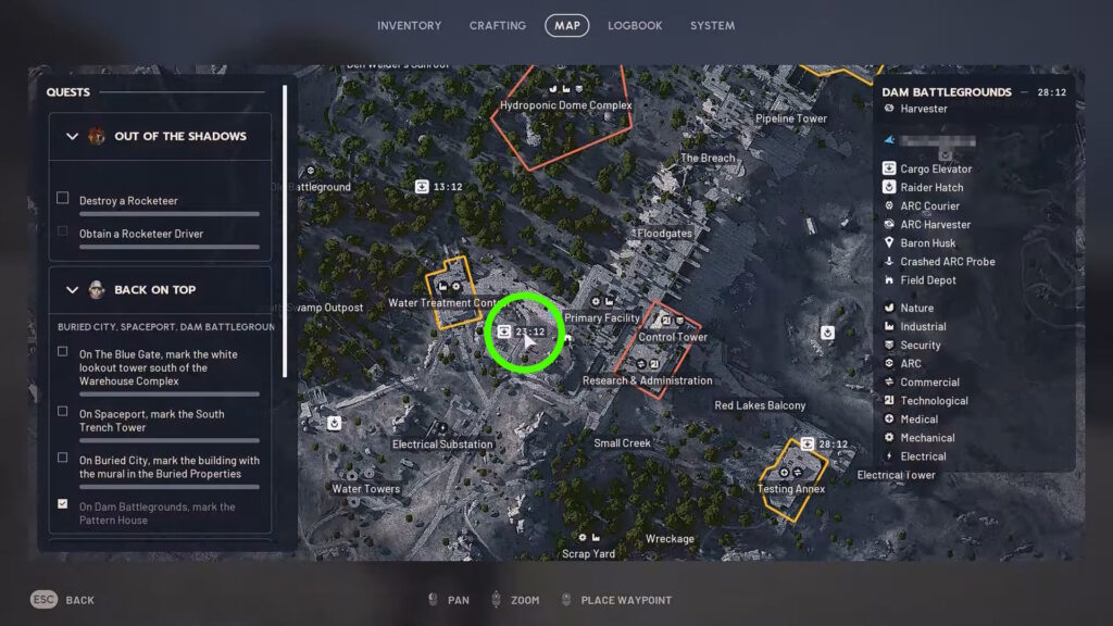 Leaper location in Dam Battlegrounds | ARC Raiders