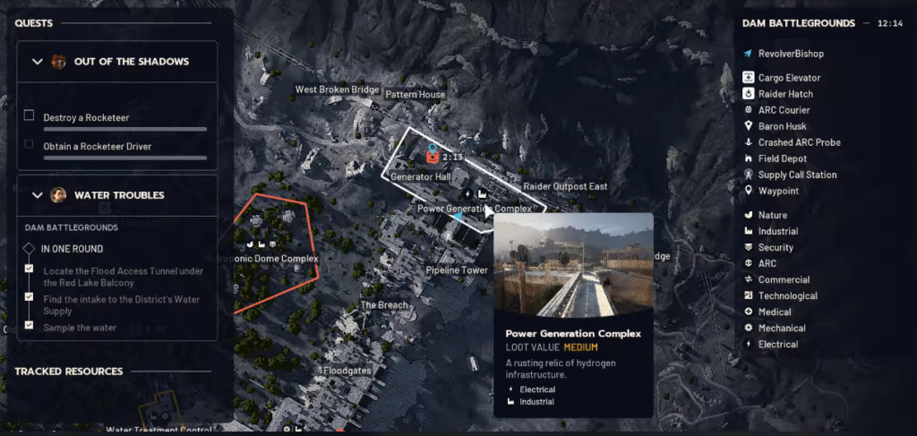 Dam Battlegrounds Map – Power Generation Complex