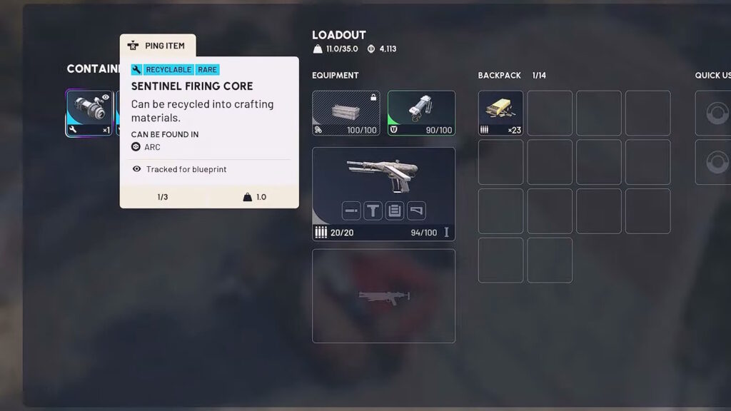 Sentinel Firing Core | ARC Raiders