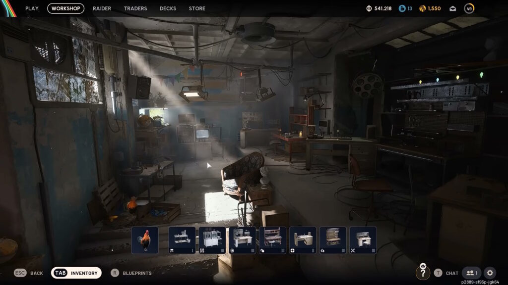 Workshop menu | ARC Raiders