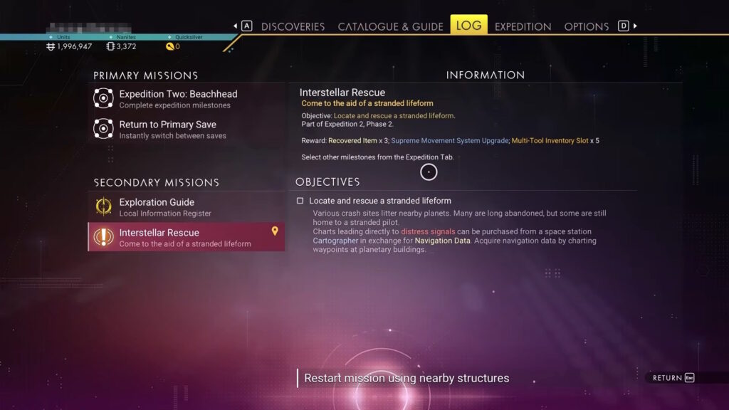 No Man's Sky: Expedition 2 Redux Beachhead