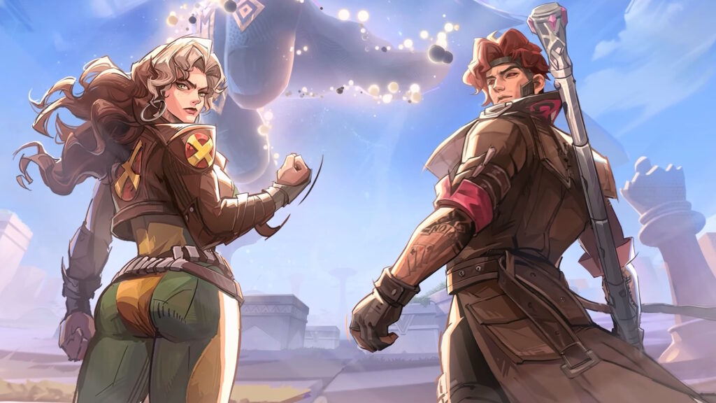 Promo artwork of Gambit and Rogue | Marvel Rivals