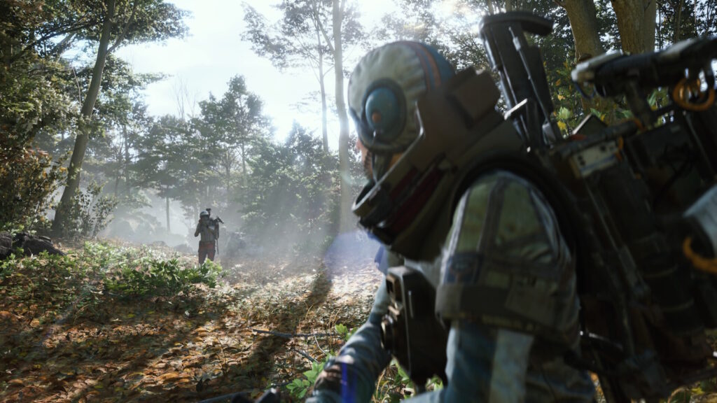 Two Raiders face each other in a forest | ARC Raiders