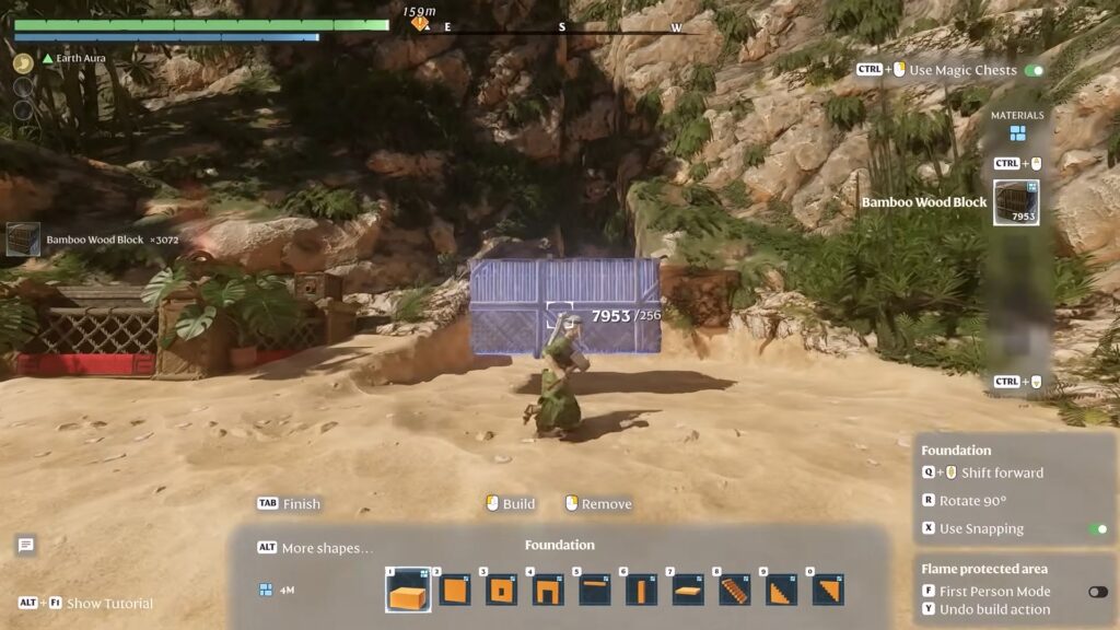 Basic Terraforming for waterfall | Enshrouded