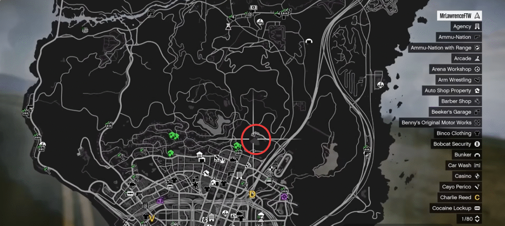 Amphitheatre location for GTA