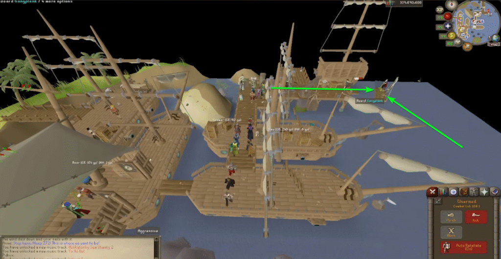 Gangplank Disembarking Old school Runescape