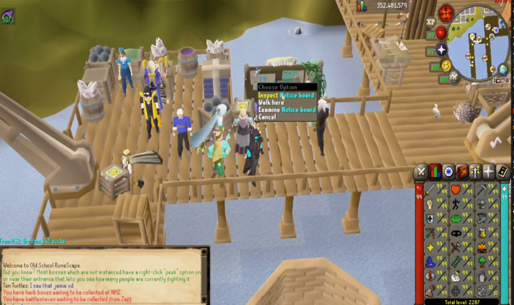 Cargo board system Old School Runescape