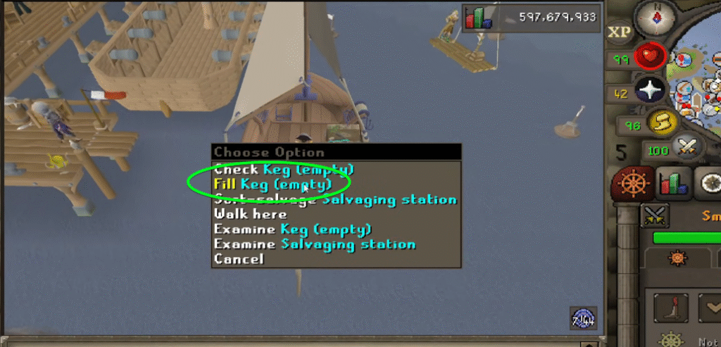 Fill Keg with Horizon's Lure