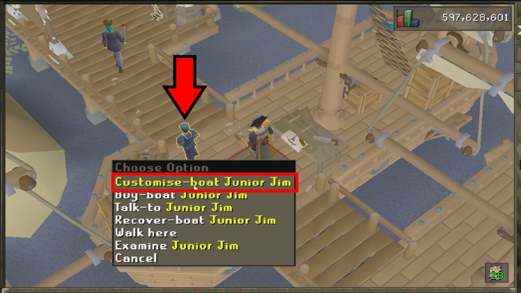 Customise-boat Junior Jim | Old School RuneScape