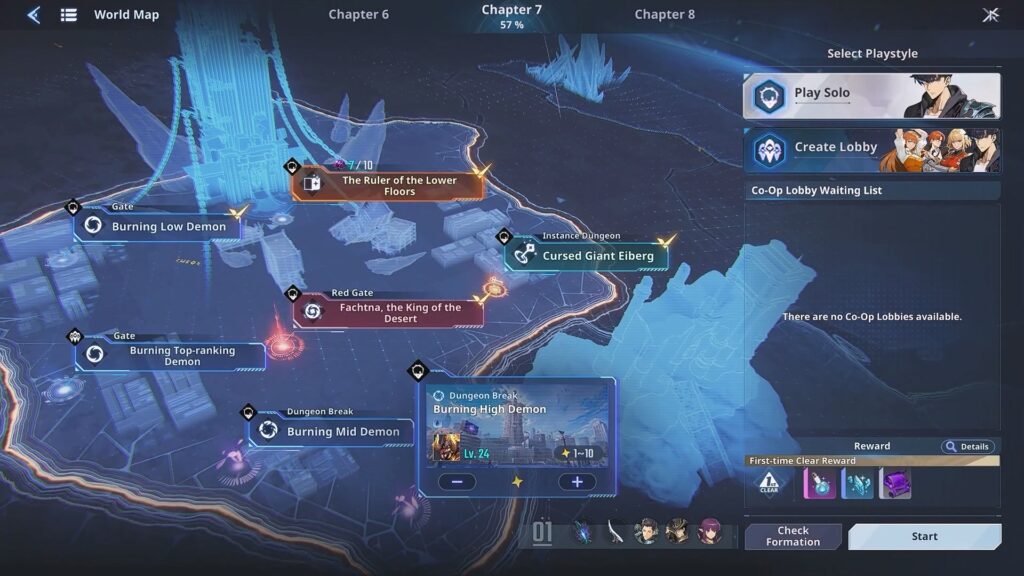 World Map overview | Solo Leveling: Arise Overdrive