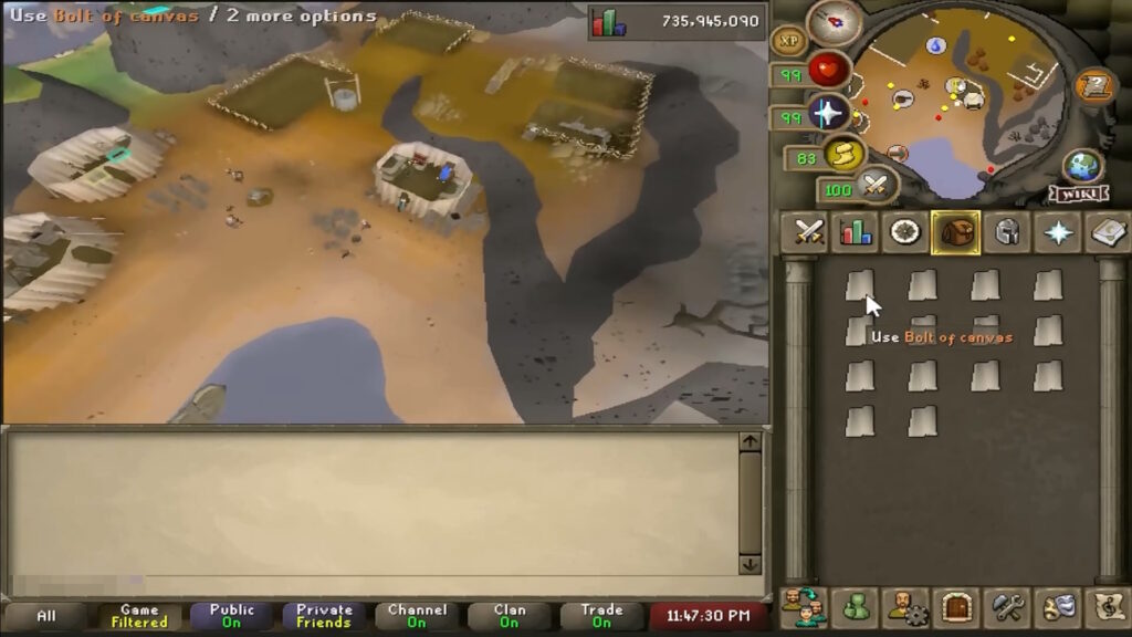 Making Bolt of Canvas | OSRS