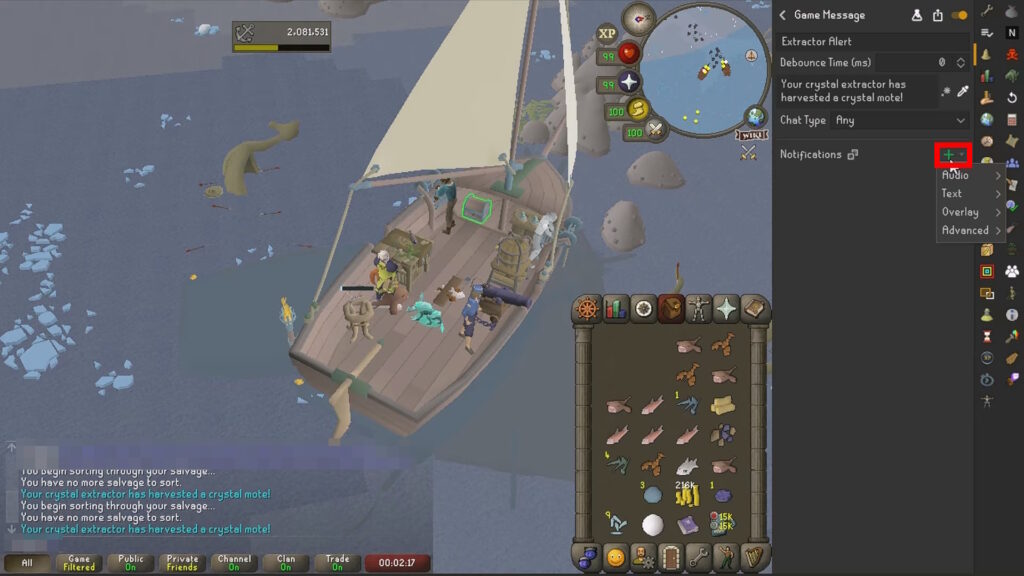 Creating the alert notification in Watchdog | OSRS