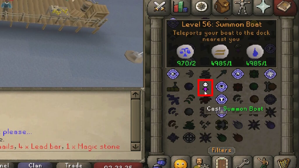 Cast Summon Boat | OSRS