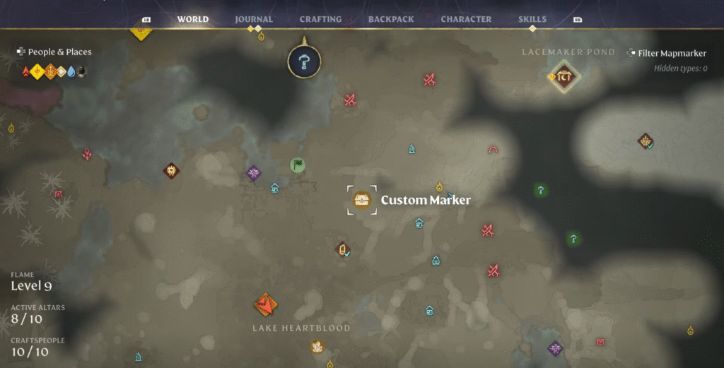 Bloodfeather Set Enshrouded Tomb Guide - Map Location Gold Rock Saddle