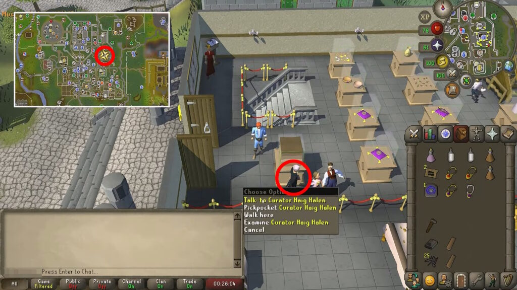 Curator Haigh Halen location | OSRS - Bone Voyage