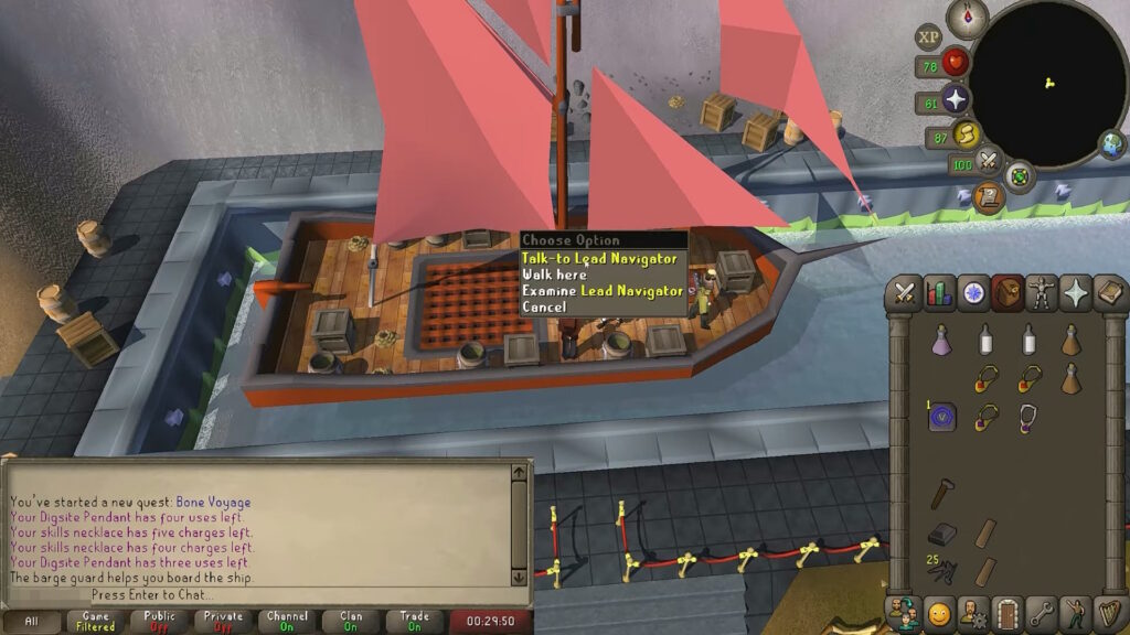 Lead Navigator of the barge | OSRS - Bone Voyage