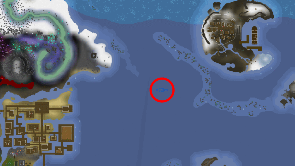 Lunar Isle Great White Sharks spot | OSRS