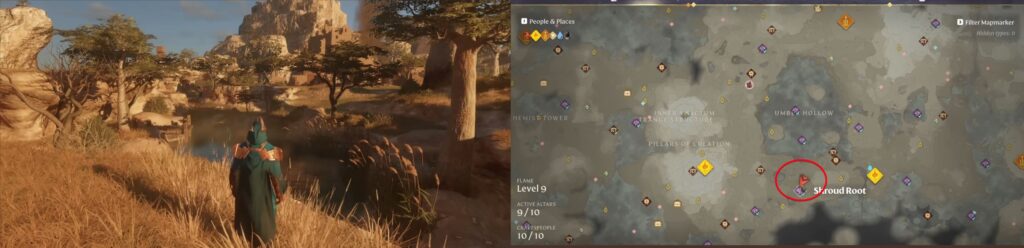 Best Base Locations in Enshrouded Wake of the Water Nomad Highlands Pond