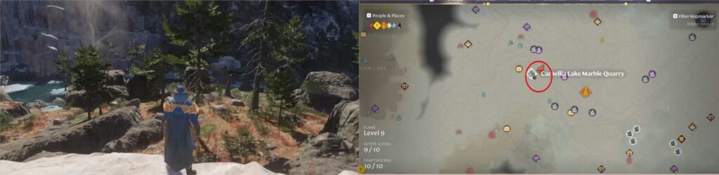 Best Base Locations in Enshrouded Wake of the Water Marble Quarry